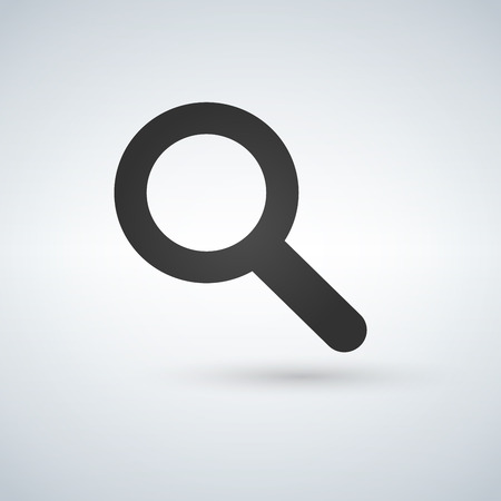 Magnifying glass icon, vector magnifier or loupe signのイラスト素材