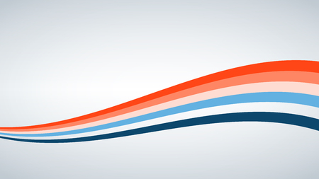 Abstract vector background, color waved lines for brochure, website, flyer design. Vector illustration.のイラスト素材