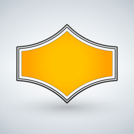 Golden genuine quality badge isolated vector illustration.のイラスト素材
