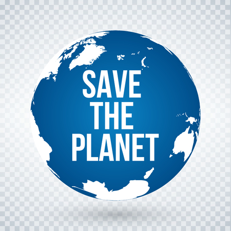 Earth Day Concept. Save the planet, globe. Vector illustration isolatedのイラスト素材