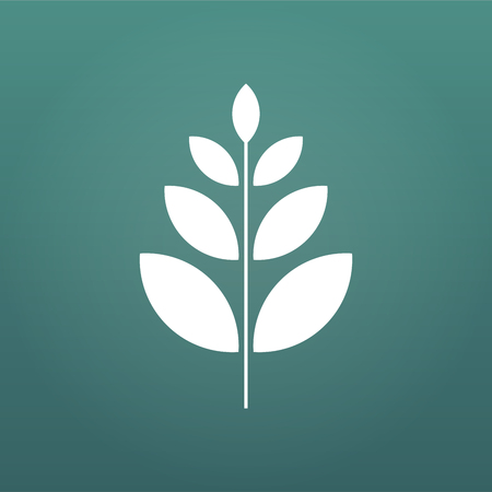 plant and sprout growing icon flat design, vector illustration isolated on modern backgroundのイラスト素材