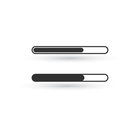 Loading icon, vector illustration isolated on white backgroundのイラスト素材