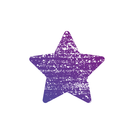 Grunge star icon. vector illustration isolated on white backgroundのイラスト素材