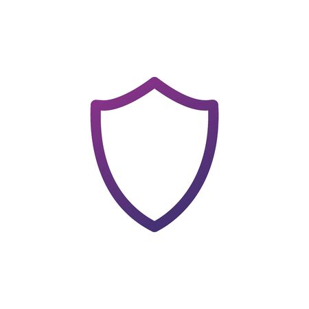 Blank Sequrity Shield Icon. Shield symbol for your web site design, logo, app, UI. Stock Vector illustration isolatedのイラスト素材