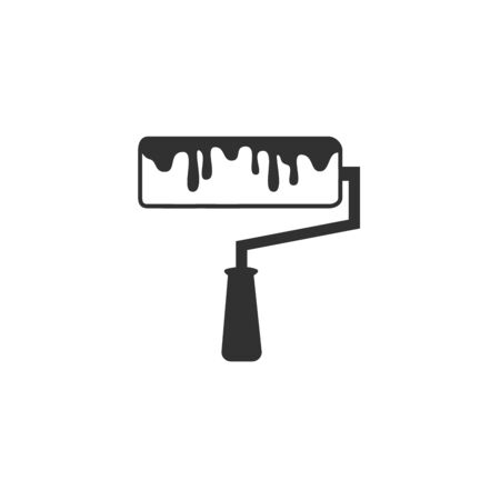 paint roller icon, paint symbol sign. Stock Vector illustration isolatedのイラスト素材
