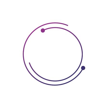 Futuristic circle interface. Stock vector illustration isolatedのイラスト素材