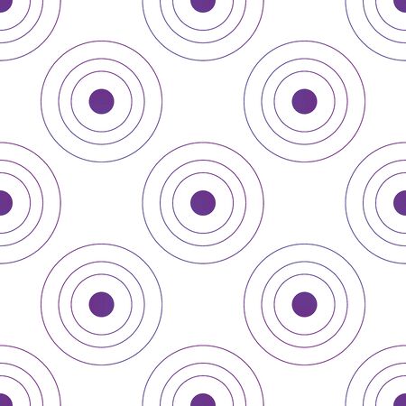 Abstract geometric seamless circles pattern. Stock vector illustration isolatedのイラスト素材