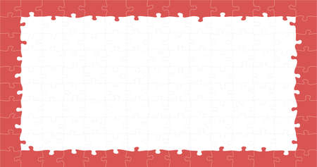 Two piece Puzzle background business presentation with place for your text.のイラスト素材