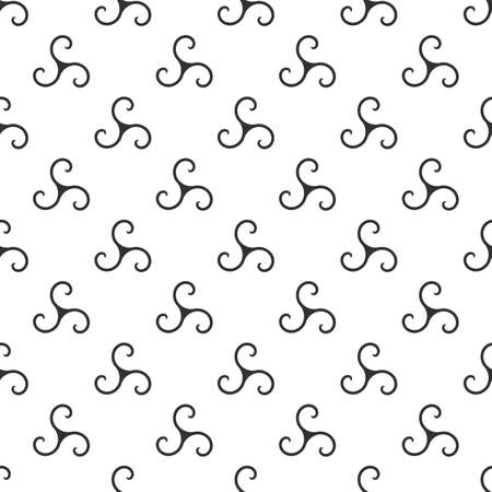 Ornamental abstract circle spiral relationship seamless pattern. Ornament can be used for gift wrapping paper, pattern fills, web page background, surface textures and fabrics.のイラスト素材