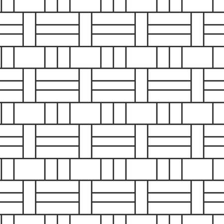 Seamless pattern. Mesh repeating texture. Linear grid with right smooth angles. Stock Vector illustration isolated on white background.のイラスト素材
