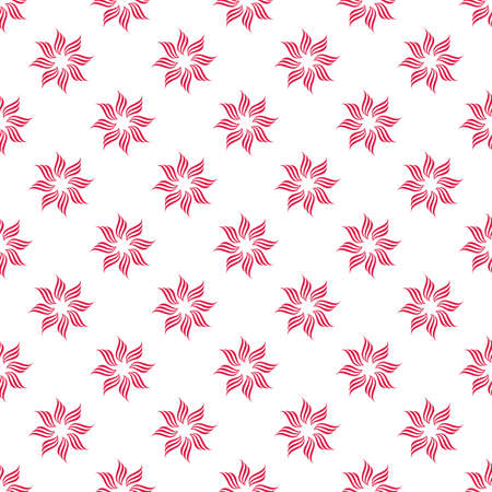 Seamless abstract floral or star pattern. Modern vector graphic. Geometric flower ornament. Ornament can be used for gift wrapping paperのイラスト素材
