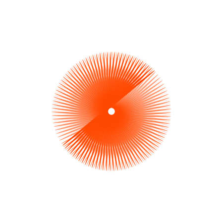 Creative vector illustration of geometric sun beams. Stock Vector illustration isolated on white background.のイラスト素材