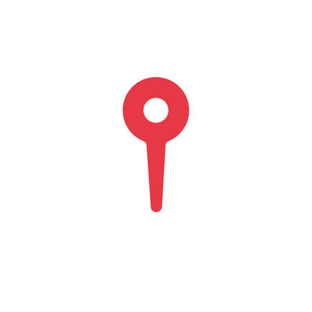 Map pointer icon, map navigation elegant pin. Stock Vector illustration isolated on white background.のイラスト素材
