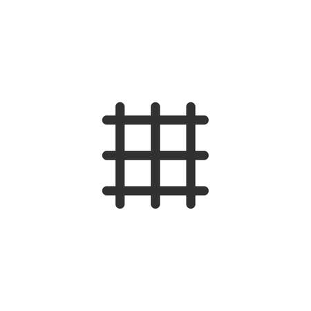 Net Filter Fiber Icon Symbol. Stock Vector illustration isolated on white background.のイラスト素材