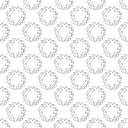 Pattern of gray circles flower shape. Ornament can be used for gift wrapping paper, pattern fills, web page background,のイラスト素材