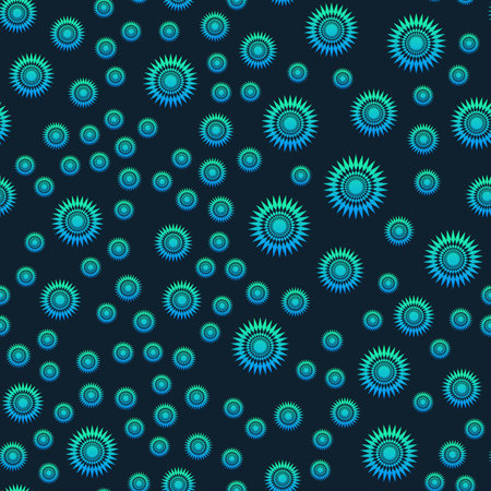 Star or sun shape seamless pattern. Abstract geometric shape texture. Effect of sky. Design template for wallpaper,wrapping, textile.のイラスト素材