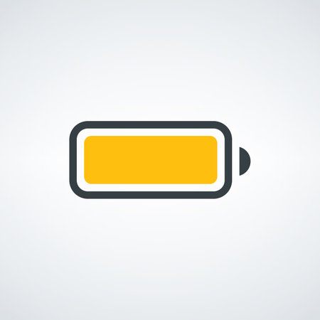 Battery load icon, vector illustration. Flat design eps 10のイラスト素材