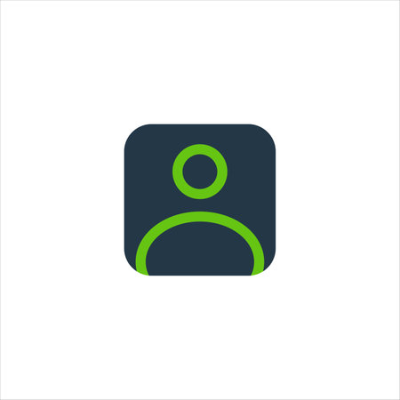 User icon. Profile account symbol icon for website design, mobile app, ui. Stock vector illustration isolated on white background.のイラスト素材