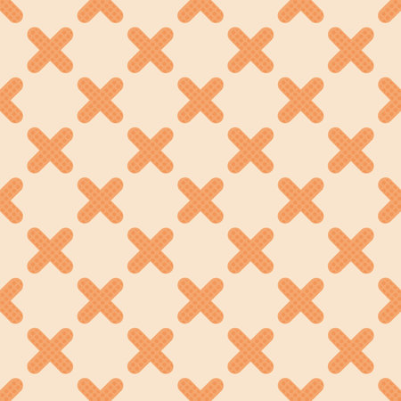 Simple cross x seamless pattern. Abstract geometric backdrop. Repeated geometry texture. Ornament can be used for gift wrapping paper, pattern fills, web page background, surface textures and fabrics.のイラスト素材