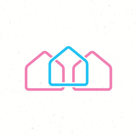 neighbor icon. Thin linear neighbor city outline icon isolated on white background.のイラスト素材