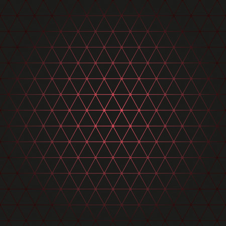 Red gradient triangles pattern on dark black backgroundのイラスト素材