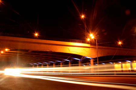Night city brigeの写真素材