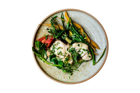 #3272 Fresh salad with cheese isolated on a transparent backgroundの写真素材