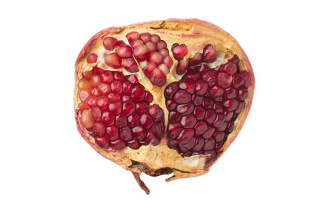 #3319 Half pomegranate isolated on a transparent backgroundの写真素材