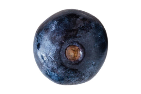 blueberry isolated on white background close up. top view. Flat layの写真素材