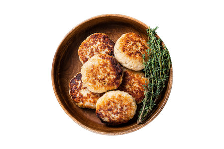 #3851 Wooden bowl with arepas isolated on a transparent backgroundの写真素材