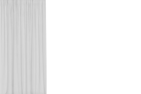 #3449 White curtain isolated on a transparent backgroundの写真素材