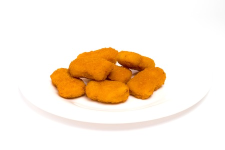chicken nuggets on a white background. isolateの写真素材