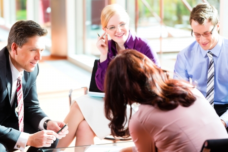 Business people having meeting or workshop in officeの写真素材