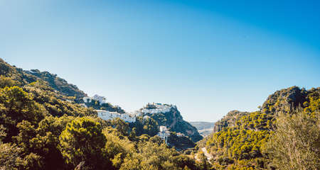 View on the white villages of Andalusia, Spainの写真素材