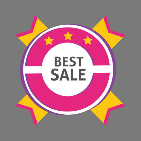 best sale label banner vector illustrationのイラスト素材