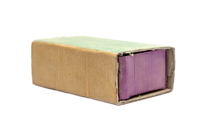 cardboard boxes on a white backgroundの写真素材