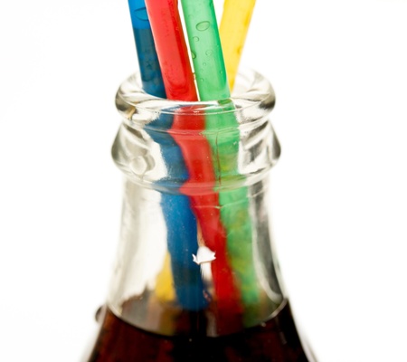 a bottle of  soda isolated の写真素材