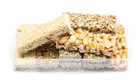 sorbet of seeds, nuts, sesame seedsの写真素材