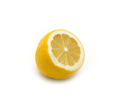 piece of lemon is not whiteの写真素材