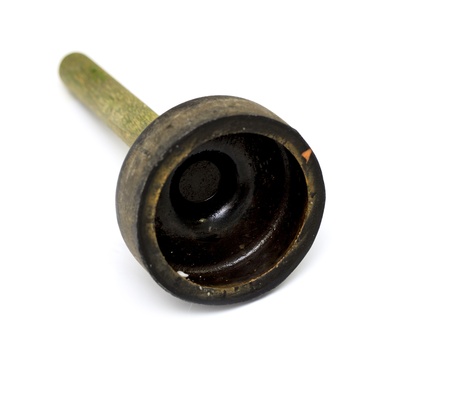 Perfect toilet plunger isolated on whiteの写真素材