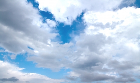 blue sky clouds