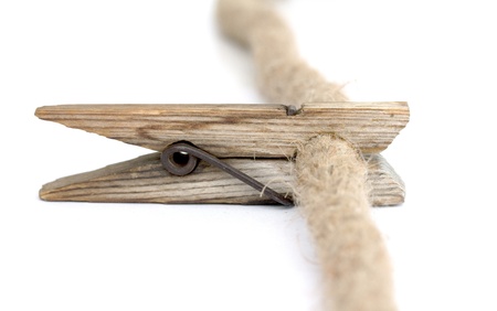 antique wooden clothespinの写真素材