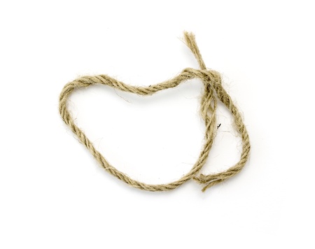 Rope loop isolated on white background