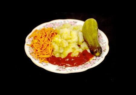 fried potatoesの写真素材
