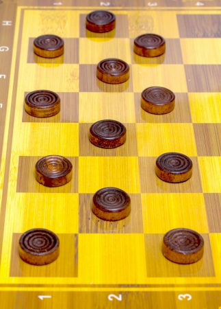 Russian draughts. A board game