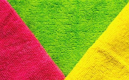 colored terry cloth backgroundの写真素材