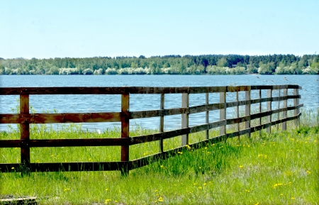 old wooden fenceの写真素材