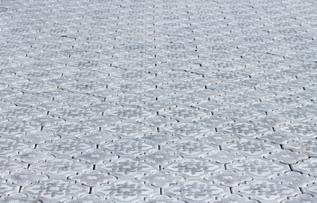 patterned paving tilesの写真素材