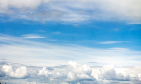 blue sky clouds