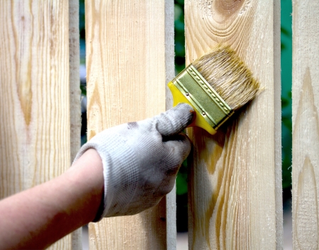 Painting (showing action with motion blur)の写真素材